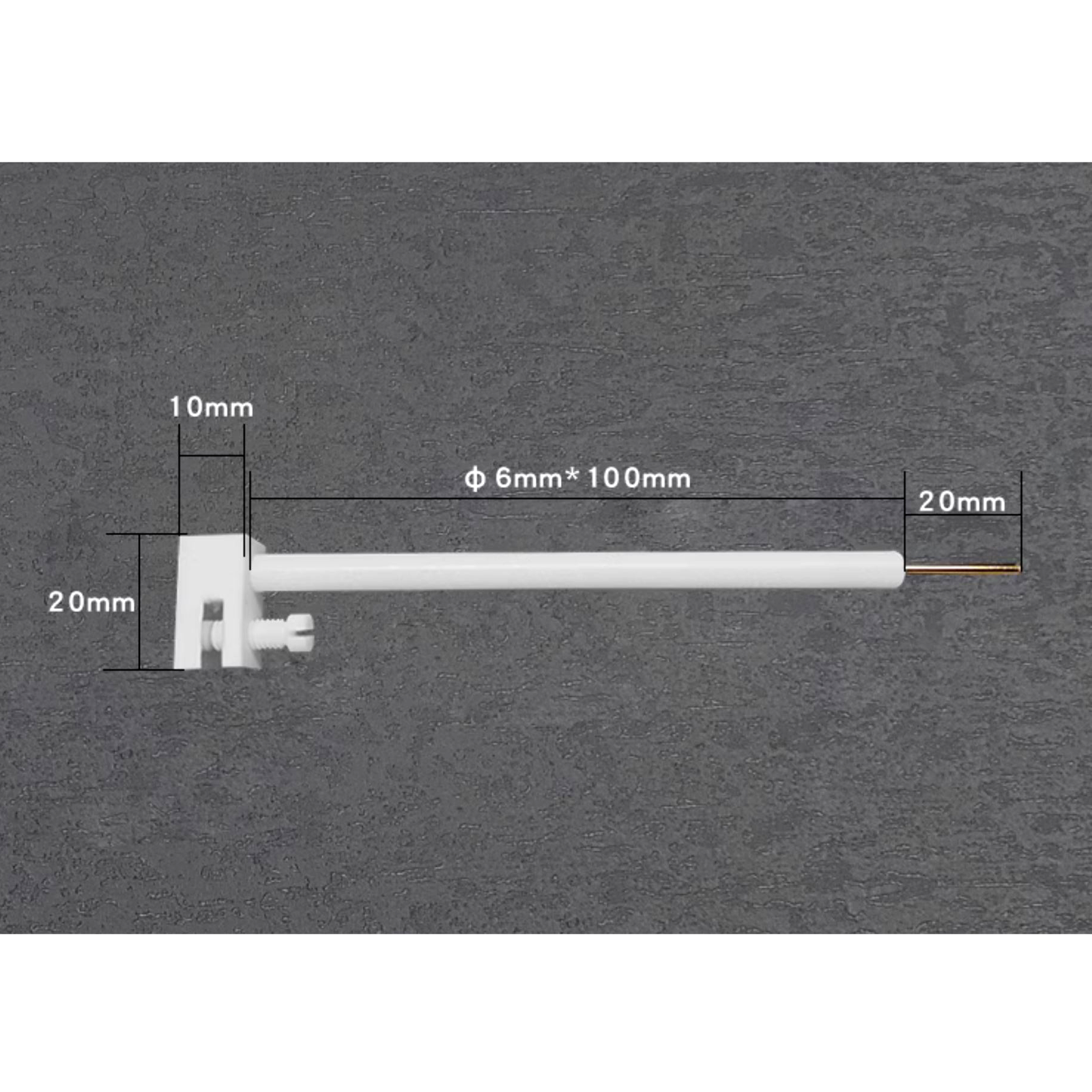 Titanium L-shape Electrode Holder (PTFE)