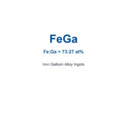 Iron Gallium Alloy (FeGa) Ingots, 99.99% Purity