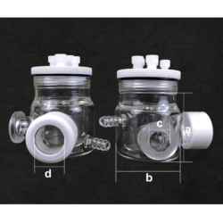H Type Optical Electrochemical Cell with Water Bath, Sealed/Unsealed