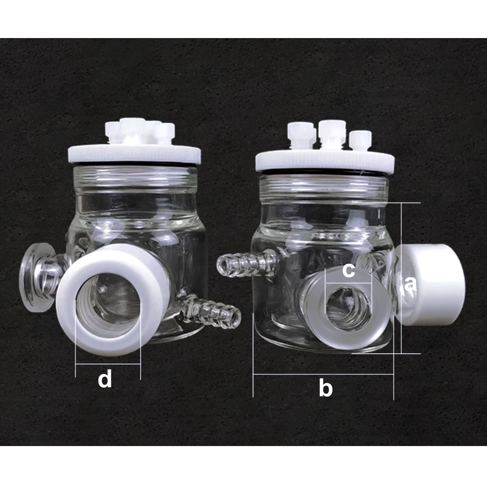H Type Optical Electrochemical Cell with Water Bath, Sealed/Unsealed