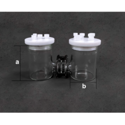 H Type Electrochemical Cell, Sealed/Unsealed – view 2