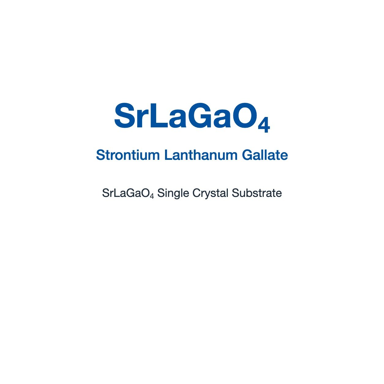 Strontium Lanthanum Gallate (SrLaGaO4) Single Crystal Substrate