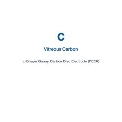 L-shape Glassy Carbon Disc Electrode (PEEK)